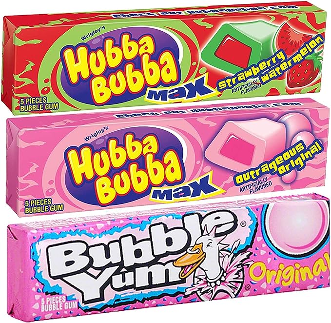 【最大2,000円クーポン11月27日01:59まで】【3個セット】Hubba Bubba (ハバ・ババ) バブルヤム バブルガム チューインガム 3個セット