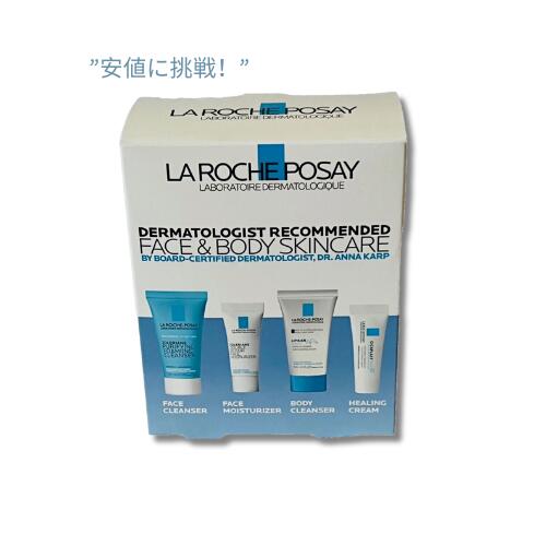 ꡦ߸˽ʬ2024ǯ7ޤǡۥ å ݥ եܥǥ 󥱥 4 ȥ٥륻å / La Roche Posay Face and Body Skincare 4 pc Travel Set