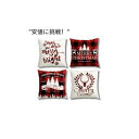 リオグリー クリスマスデコレーションピローカバー 18x18インチ 4枚セット