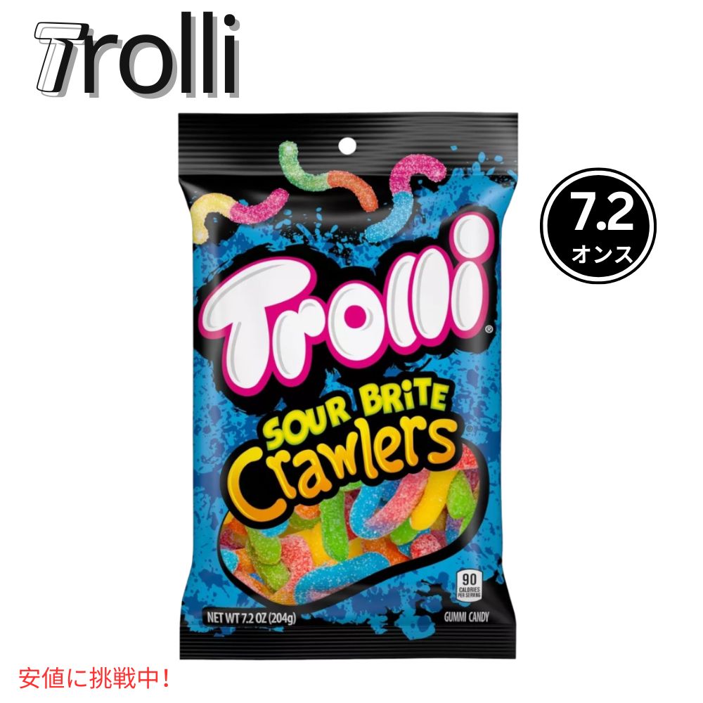 Trolli Candyȥ ǥSour Brite Crawlers Gummi Worms ֥饤 顼 ...