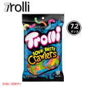 Trolli Candyg[ LfBSour Brite Crawlers Gummi Worms T[uCg N[[ O~[ 7.2oz