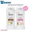 【最大2,000円クーポン5月27日01:59まで】Suave スアーブ 女性用 アルミニウムフリー デオドラント [ココナッツ&バニラ+ローズペタル&ジャスミ...