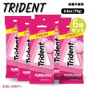 6個セット Trident トライデント Bubblegum Sugar Free Gum バブルガム シュガーフリー 無糖 ガム 3パック入り x 6個(1パ...