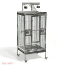 プレヴュー・ペット・プロダクツ ステンレスプレイトップバードケージ, ステンレススチール, 中型 Stainless Steel Play top Bird C...