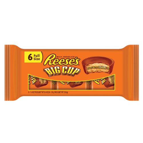 【最大2,000円クーポン5月16日01:59まで】リース REESE'S BIG CUP ビッグカップ ミルクチョコレート ピーナッツバター カップ 238gパック×4つ入り