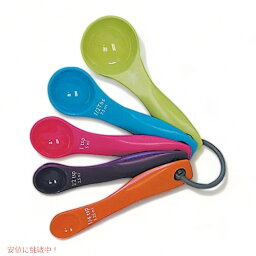 カラフル 計量スプーン（5個）のセット Colorful Measuring Spoons, 5-Piece Set