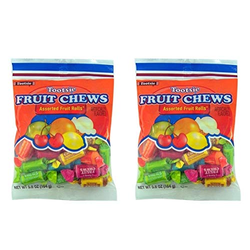 Tootsie Fruit Chews Assorted Fruit Rolls -- Pack of 2 B …