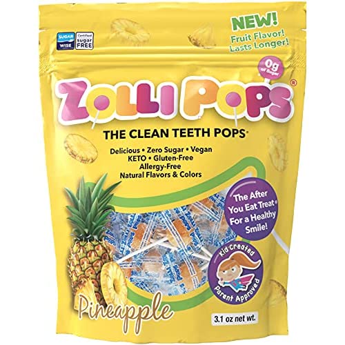 Zollipops Clean Teeth Lollipops | Anti-Cavity, Sugar Fr