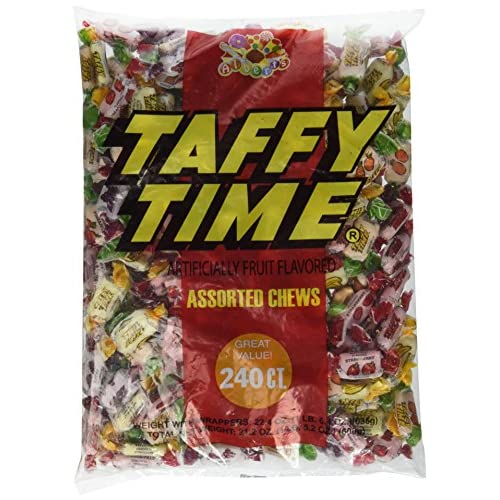 Albert's Chews Taffy Time Assorted 240 Piece Bag …