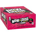 【最大2,000円クーポン5月27日01:59まで】Now & Later Original Taffy Chews Candy, Cherry, 0.93oz