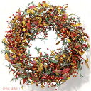 【最大1,000円クーポン9月11日01:59まで】The Wreath Depot Appalachia Berry Silk Fall Door Wreath 22インチ リースデポアパラチアベリー シルクフォールドアリース アメリカーナがお届け