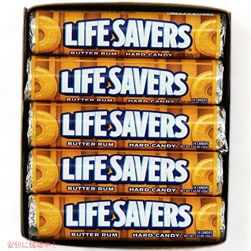 yő2,000~N[|51601:59܂ŁzLIFE SAVERS Butter Rum Hard Candy Bulk, 1.14oz (20 Sing c