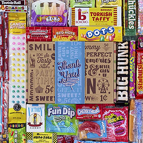 【最大2,000円クーポン5月16日01:59まで】Vintage Candy Co. THANK YOU GIFT BASKET CANDY BOX …
