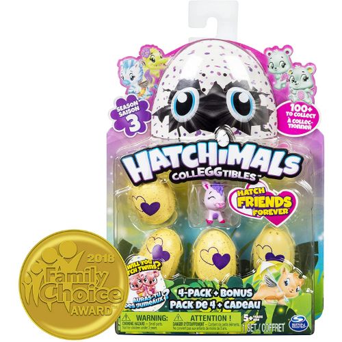 ハッチマルズ Hatchimals うまれて! ウーモ ミニ コレグティブル 4個+ボーナス シーズン3　スピンマスター アメリカーナがお届け!