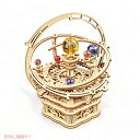 ROKR3D 木製パズル Orrery オルゴール-機械式DIYソーラーシステムキット