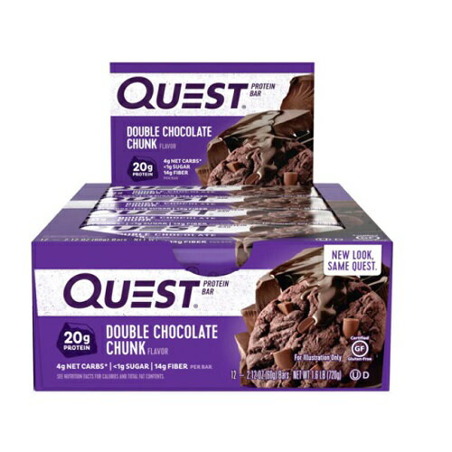 クエストバー プロテインバー ダブルチョコレートチャンク 12本入り/ Quest Bar Protein Bar Double Chocolate Chunk Flavor 12ct