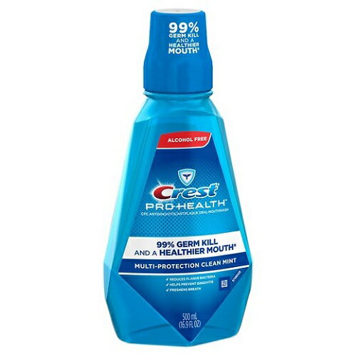 yő2,000~N[|51601:59܂ŁzNXg vwX }`veNV N[~g }EXEHbV@Crest Pro-Health Multi-Protection Mouthwash - Clean Mint 500 ml