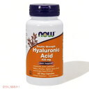 Now Foods Double Strength Hyaluronic Acid 100mg 60cap ナウフーズ ヒアルロン酸 ダブルストレングス 100mg 60カプセル