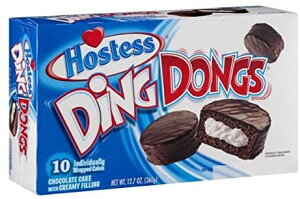 【最大2,000円クーポン4月17日9:59まで】Hostess Ding Dongs 10ct / ホステス ディンドン クリーム入り チョコレートケーキ 10個入り 12.7oz (360g)