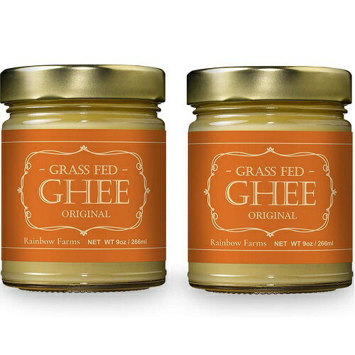 【送料無料お得な2個セット】Ghee ギーバター266ml グラスフェッド ギーバター ギーオイル Grass-Fed Ghee Butter レインボーファームズ