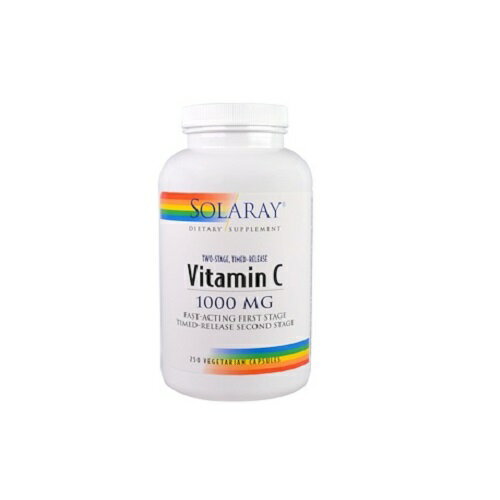 Solaray Two Stage Time Released Vitamin C 1000 mg ソラレー タイム リリース ビタミンC 250 錠