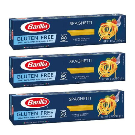 o Oet[@XpQbeB 340g 3Zbg Barilla Gluten Free Spaghetti Pasta - 12oz 3pack