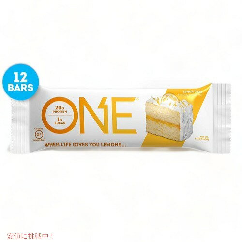 ONEʥ ץƥС [󥱡] 12 ONE Protein Bars, Lemon Cake, 12 Bars