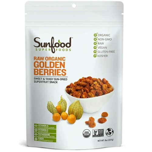 Sunfood Superfood Golden Berries 8 oz (227g) サンフード ゴールデンベリー