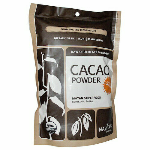 【最大2,000円クーポン5月16日01:59まで】Navitas Naturals Cacao Powder Raw 8 oz ナビタスナチュラルズ カカオパウダー, 生チョコレートパウダー