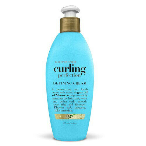 OGX オーガニックス ヘアスタイリングクリーム アルモロッカンオイル カーリングパーフェクション 177ml / 6oz Argan Oil of Morocco