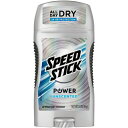 スピードスティック 無香料 デオドラントスティック Speed Stick Power Deodorant Unscented 3oz (85g)