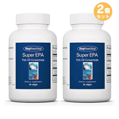 Allergy Research Group Super EPA リサーチグループ フィッシュオイル EPA + DHA サプリメント 60 softgels