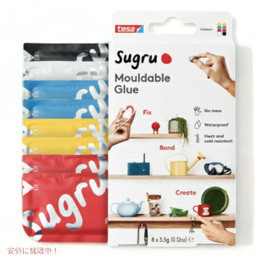 ں2,000ߥݥ5271:59ޤǡSugru Moldable Glue (Pack of 8) /  ֥륰롼 ޥ顼 5 8ѥå  奴