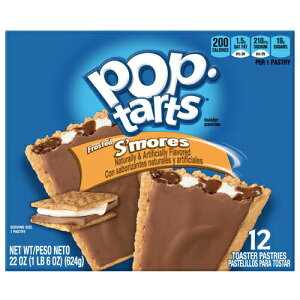 【最大2,000円クーポン2月10日01:59まで】Kellogg's Pop-Tarts Frosted S'mores 12ct / ケロッグ ポップタルト スモア 12枚 624g