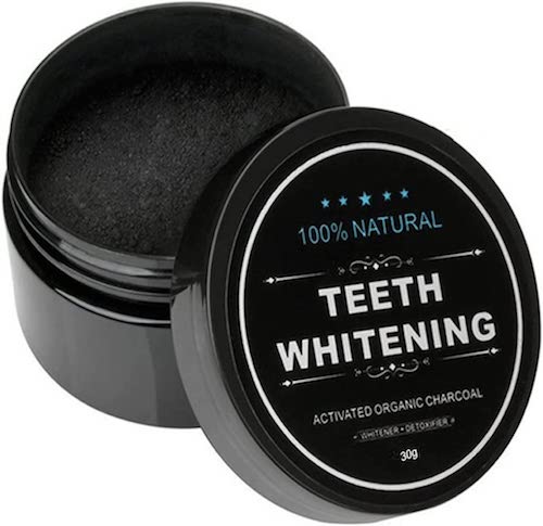 Lythor オーガニック 活性炭 ホワイトニング 歯磨き粉 30g ココナッツ チャコールパウダー Teeth Whitening Charcoal Powder