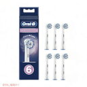 I[B ւuV 炩ɍזуuV Sensitive Clean 6{Zbg ZVeBuN[ Oral-B Toothbrush Heads duV