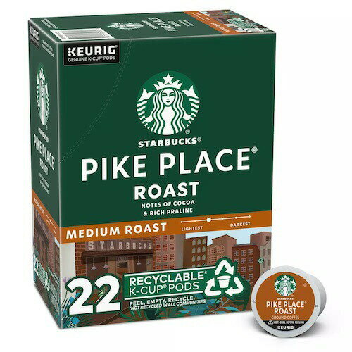 キューリグ Kカップ スターバックス パイクプレイス 22個 Keurig Starbucks Pike Place