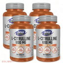 【最大2,000円クーポン4月17日9:59まで】4個セット Now Foods L-Citrulline 1200mg Extra Strength 120Tablets #0116 ナウフーズ L-シトルリン エクストラストレングス 1200mg 120錠