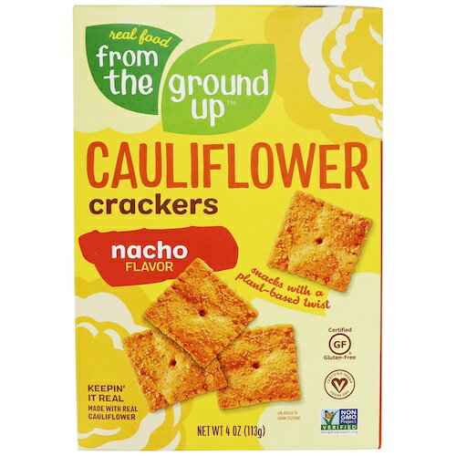 From the Ground Up Cauliflower Crackers Nacho - 4oz/ եॶ饦ɥå ե...