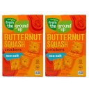 [2箱セット] From the Ground Up Butternut Squash Crackers Sea Salt - 4oz/ バターナッツスクアッシュ クラッカー [シーソルト] 113g