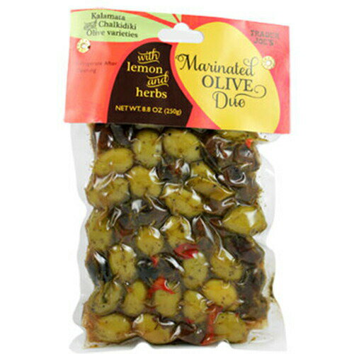 Trader Joe's トレーダージョーズ/Marinated Olive Duo 8.8oz (250g)