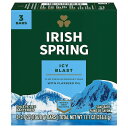 Irish Spring Bar Soap for Men, Icy Blast Deodorant Bar Soap, 3.7 Oz, 3 Pack / アイリッシュスプリング デオドラントソープ 男性用 アイシーブラスト 104.8g x 3個入り