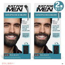 2個セット JUST FOR MEN ジャストフォーメン ヒゲ用 カラー剤 グレイヘア用 [M-55 リアルブラック] Mustache & Beard Color Gel