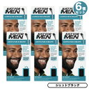 6個セット JUST FOR MEN ジャストフォーメン ヒゲ用 カラー剤 グレイヘア用 [M-60 ジェットブラック] Mustache & Beard Color Gel