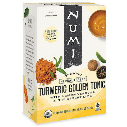 Numi ヌミ オーガニック ハーブティー [ターメリックゴールデントニック] 12ティーバッグ入り Turmeric Golden Tonic