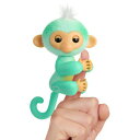 Fingerlings インタラクティブ 人形 ベビー モンキー Ava (Teal) 動く 話す 光る 反応 電子ペット Interactive Baby Monkey