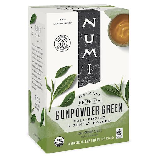 Numi ヌミ オーガニック 緑茶  18ティーバッグ入り Gunpowder Green