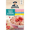 【最大2,000円クーポン4月27日9:59まで】Quaker クエーカー インスタント オートミール フルーツ＆クリーム 8袋入り バラエティパック Fruit Cream Instant Oatmeal Variety