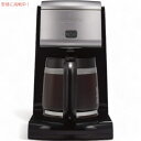 Proctor Silex フロントフィル ドリップコーヒーメーカー 12杯 ガラスカラフェ ブラック/シルバー 43686 FrontFill Drip Coffee Maker