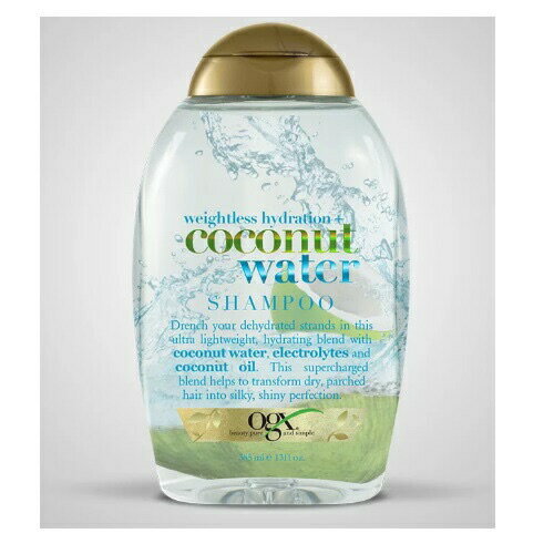 【最大2,000円クーポン11月27日01:59まで】OGX COCONUT WATER SHAMPOO 385ml オーガニクス ココナッツウォーター シャンプー 13.5oz